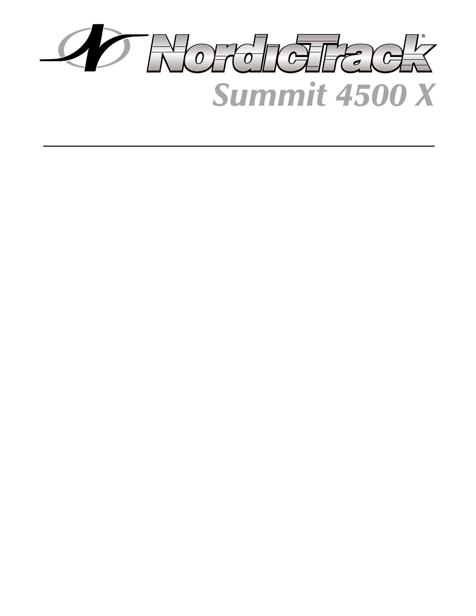 NordicTrack 4500 X NTTL15021 User Manual | Page 2 / 34