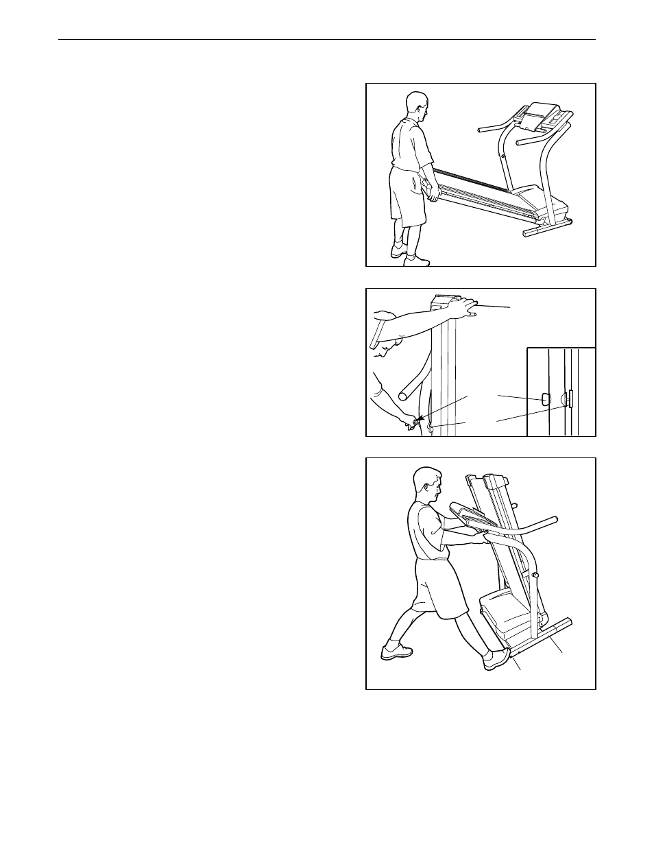 How to fold and move the treadmill | NordicTrack 4500 X NTTL15021 User Manual | Page 25 / 34