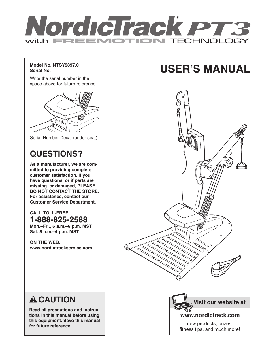 NordicTrack NTSY9897.0 User Manual | 20 pages