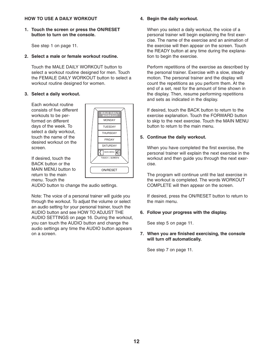 NordicTrack NTSY9897.0 User Manual | Page 12 / 20