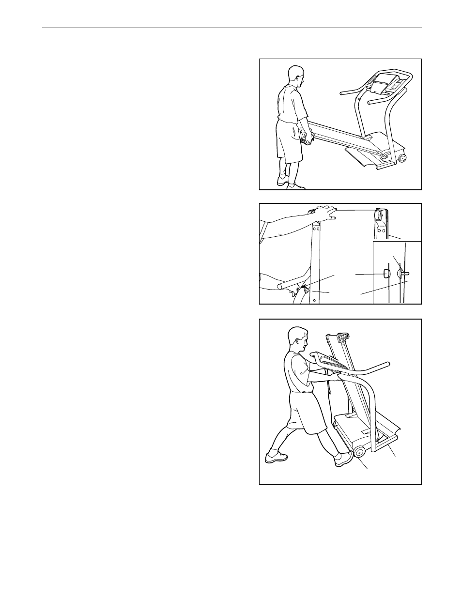 How to fold and move the treadmill | NordicTrack 4500 R NTL20920 User Manual | Page 26 / 34