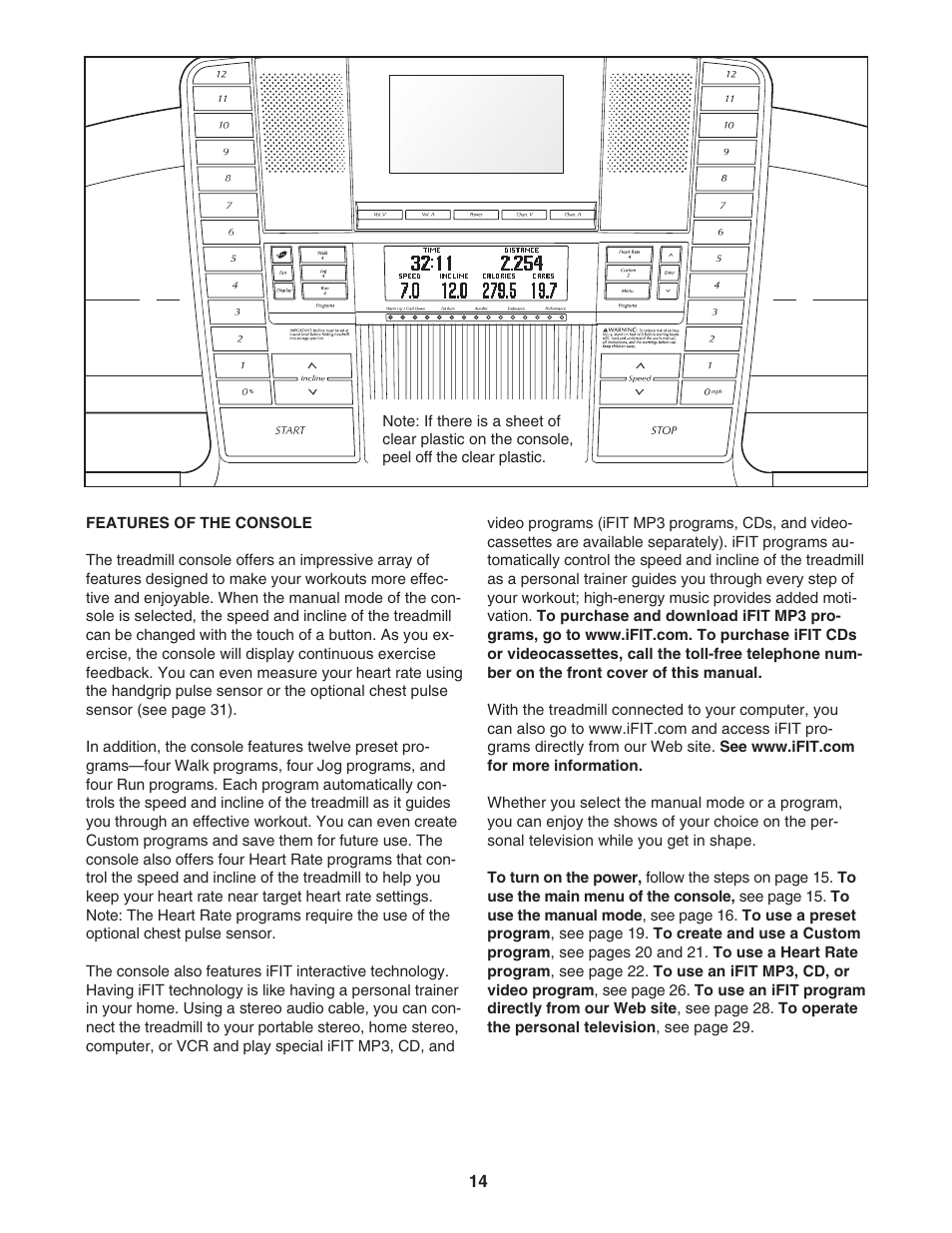 NordicTrack TREADMILL NTL14905.3 User Manual | Page 14 / 42