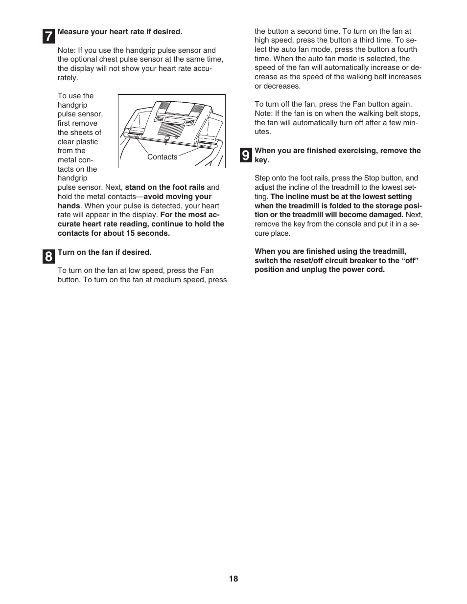 NordicTrack TREADMILL NTL14905.3 User Manual | Page 18 / 42