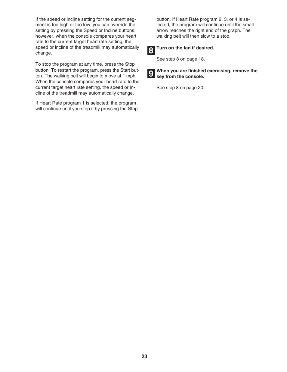 NordicTrack TREADMILL NTL14905.3 User Manual | Page 23 / 42