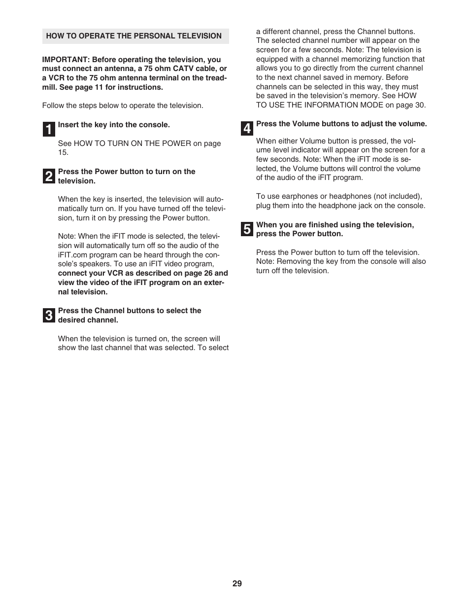 NordicTrack TREADMILL NTL14905.3 User Manual | Page 29 / 42