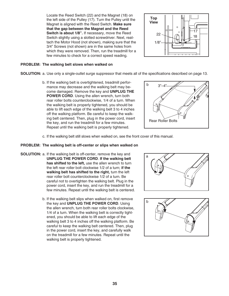 NordicTrack TREADMILL NTL14905.3 User Manual | Page 35 / 42