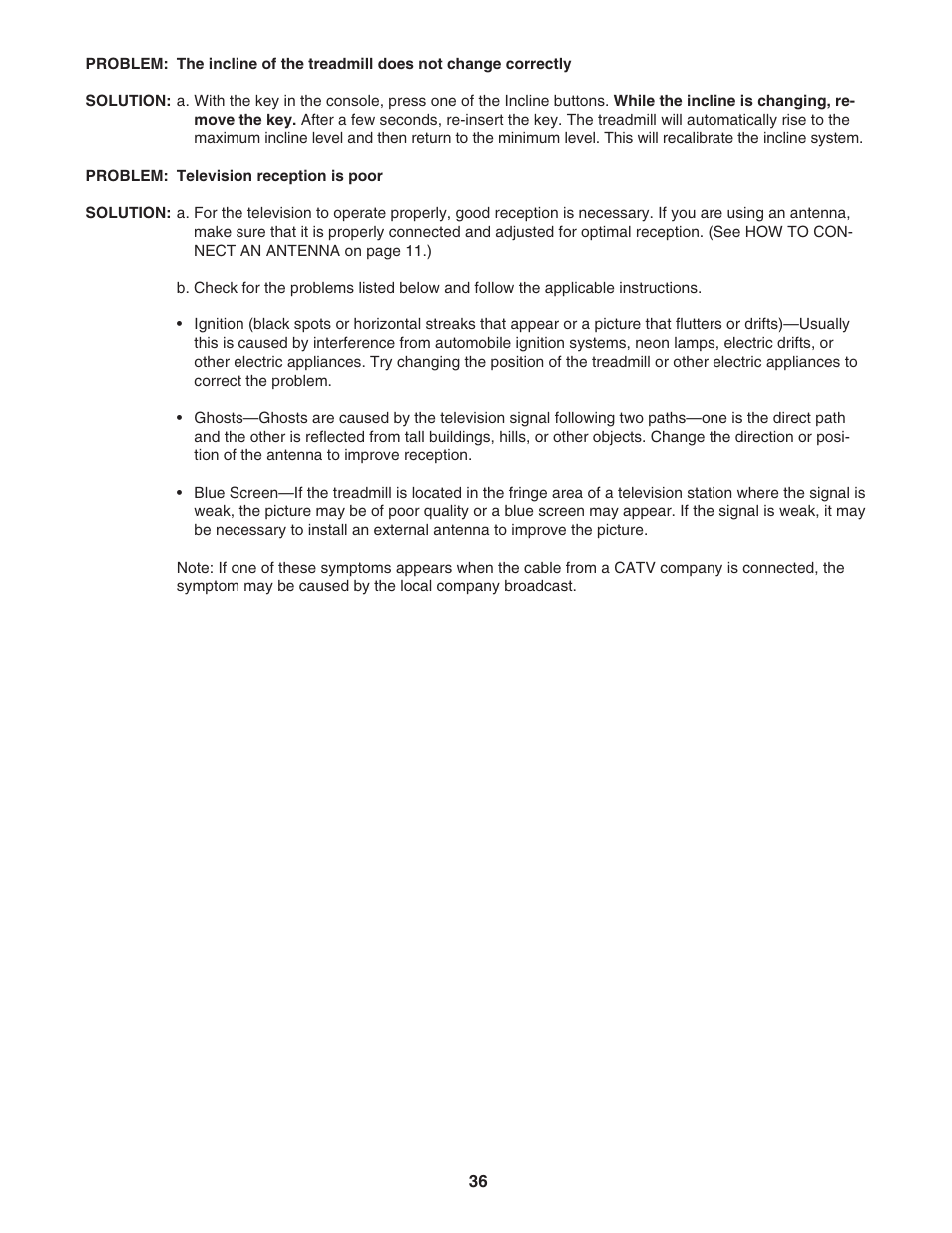 NordicTrack TREADMILL NTL14905.3 User Manual | Page 36 / 42