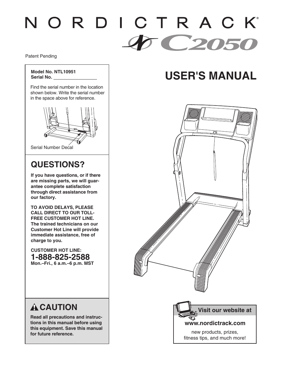 NordicTrack C2050 NTL10951 User Manual | 34 pages