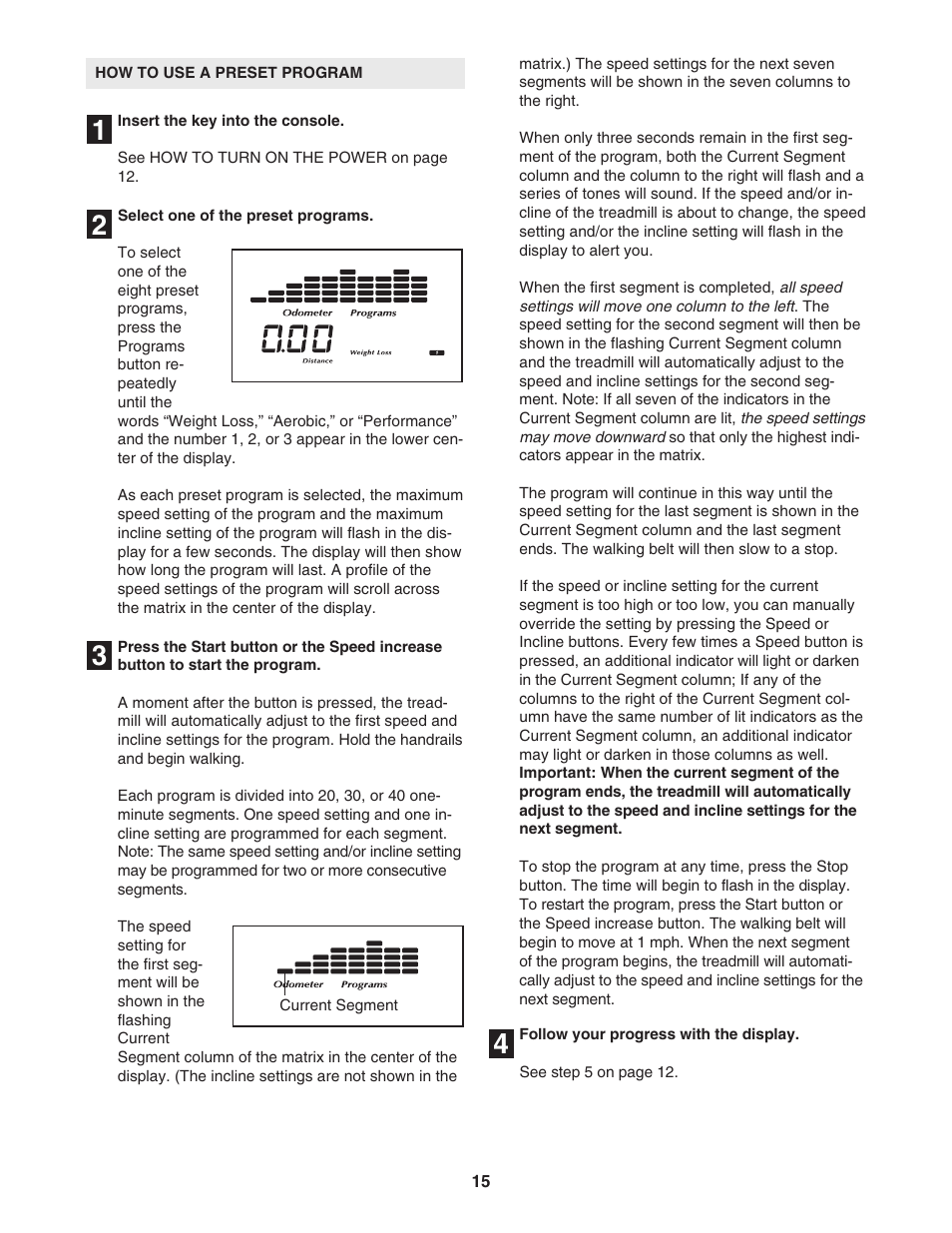 NordicTrack C2050 NTL10951 User Manual | Page 15 / 34