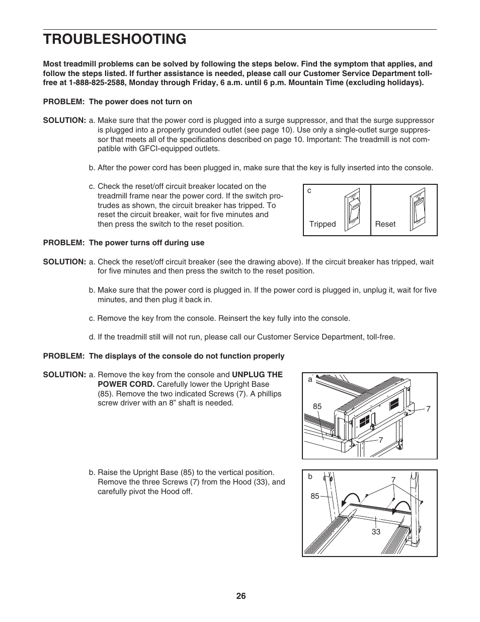 Troubleshooting | NordicTrack C2050 NTL10951 User Manual | Page 26 / 34