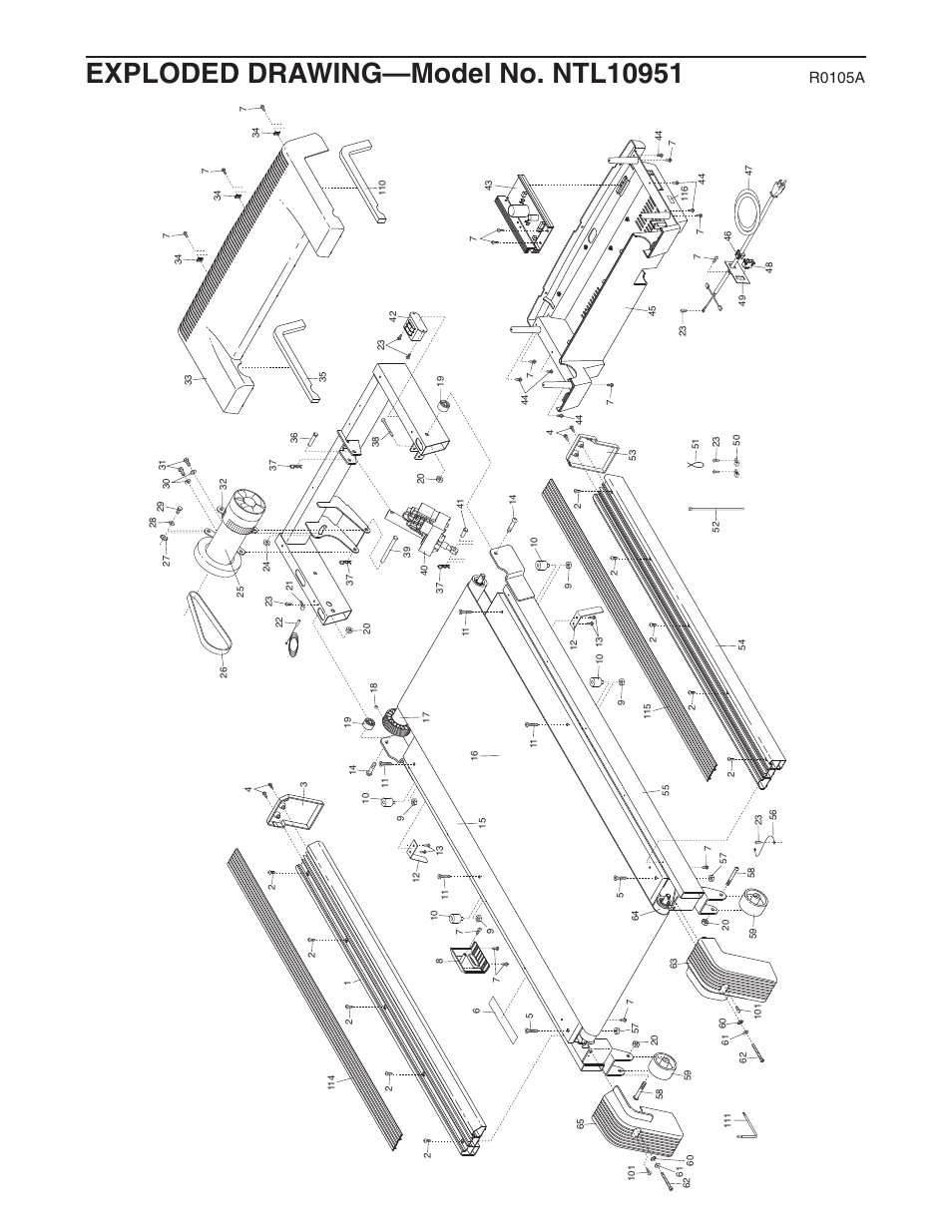 R0105a | NordicTrack C2050 NTL10951 User Manual | Page 32 / 34