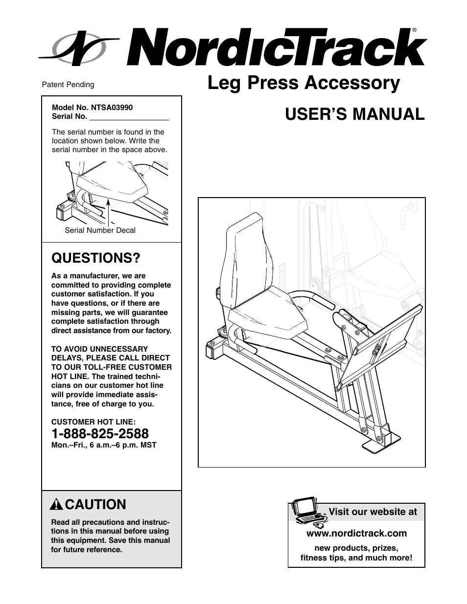 NordicTrack NTSA03990 User Manual | 16 pages