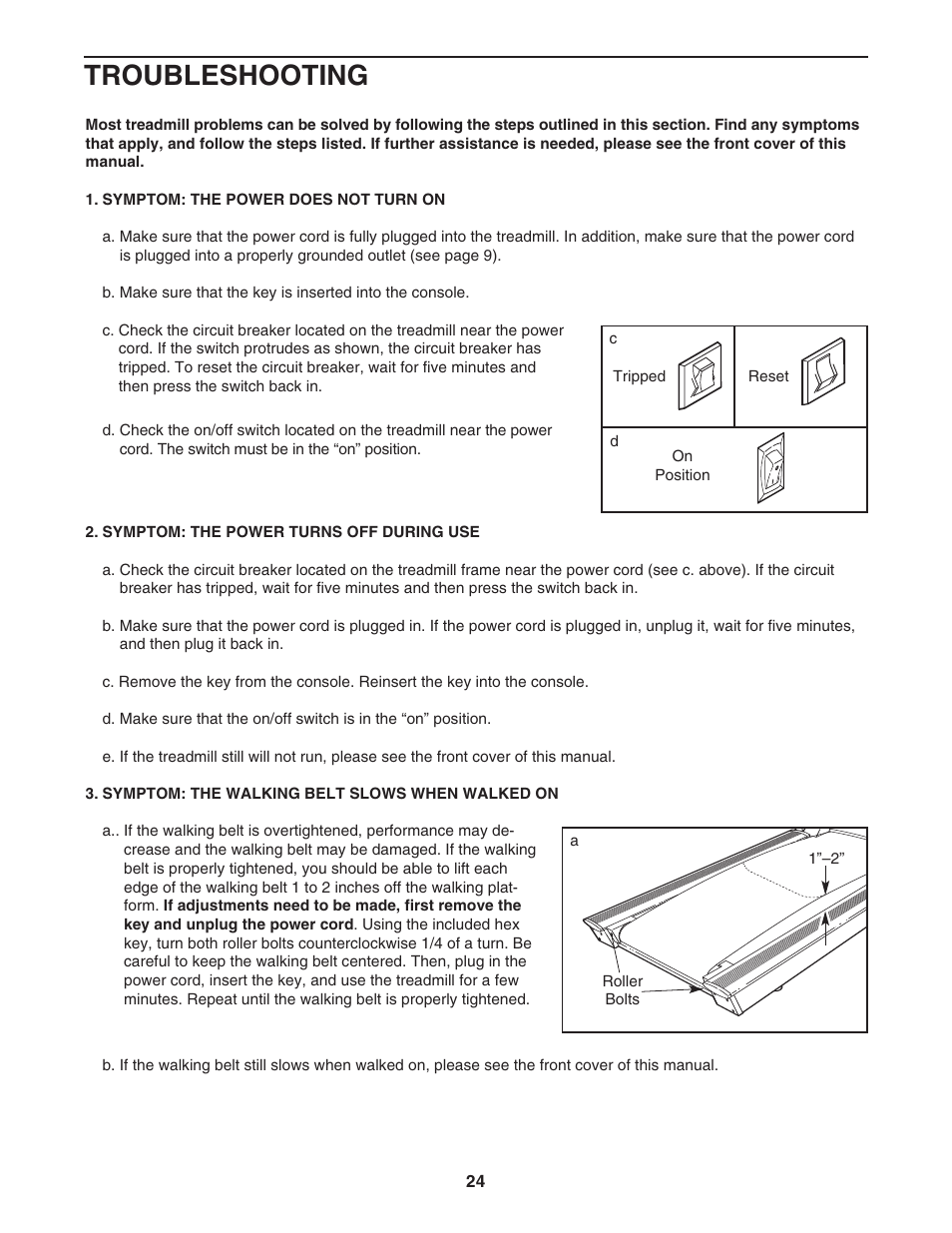 Troubleshooting | NordicTrack NTL29105.1 User Manual | Page 24 / 32