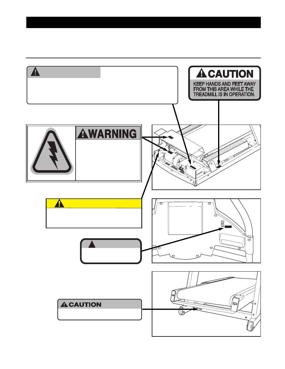 Hazardous voltage, High voltage, Warning | NordicTrack CTK65020 User Manual | Page 6 / 47