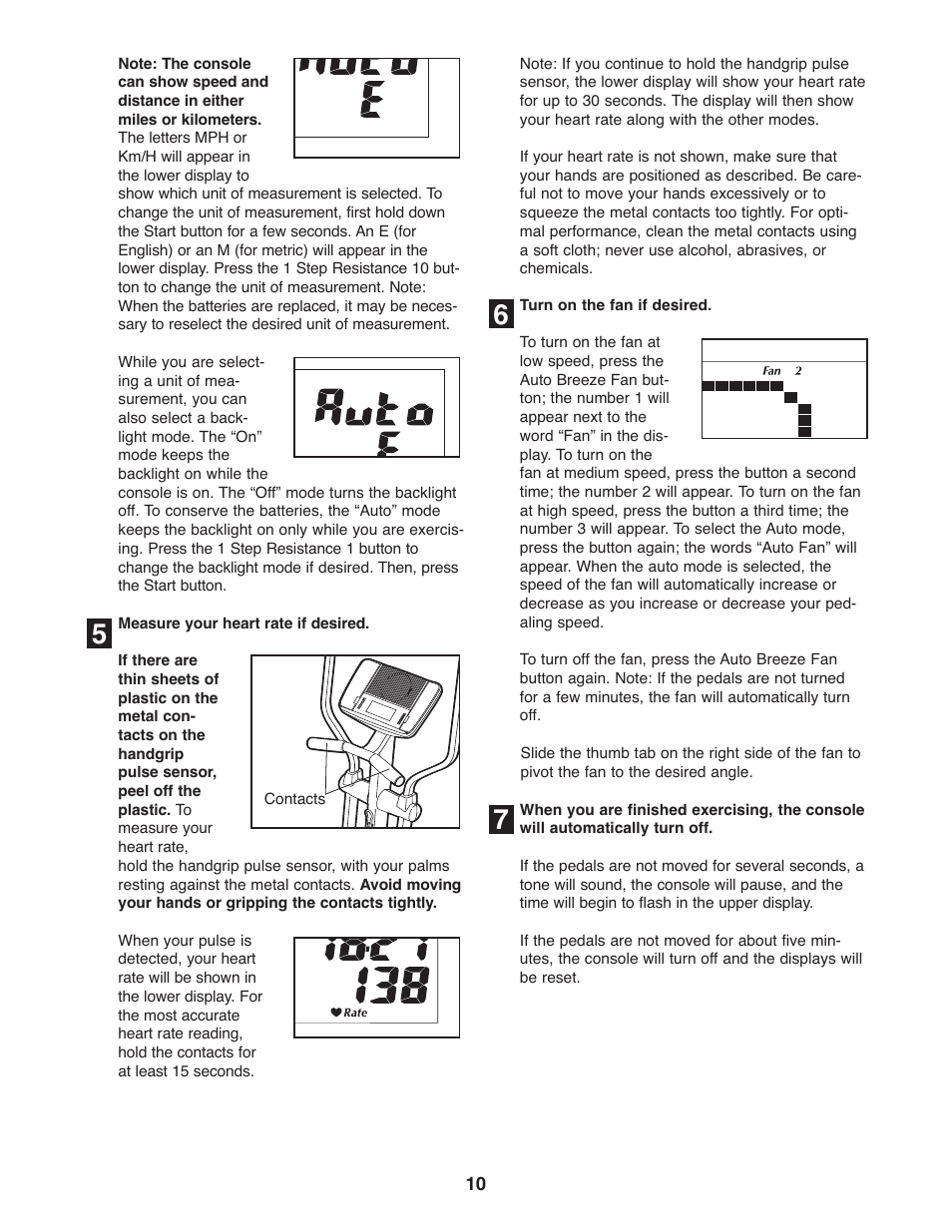 NordicTrack CX 938 elliptical exerciser 30621.0 User Manual | Page 10 / 24