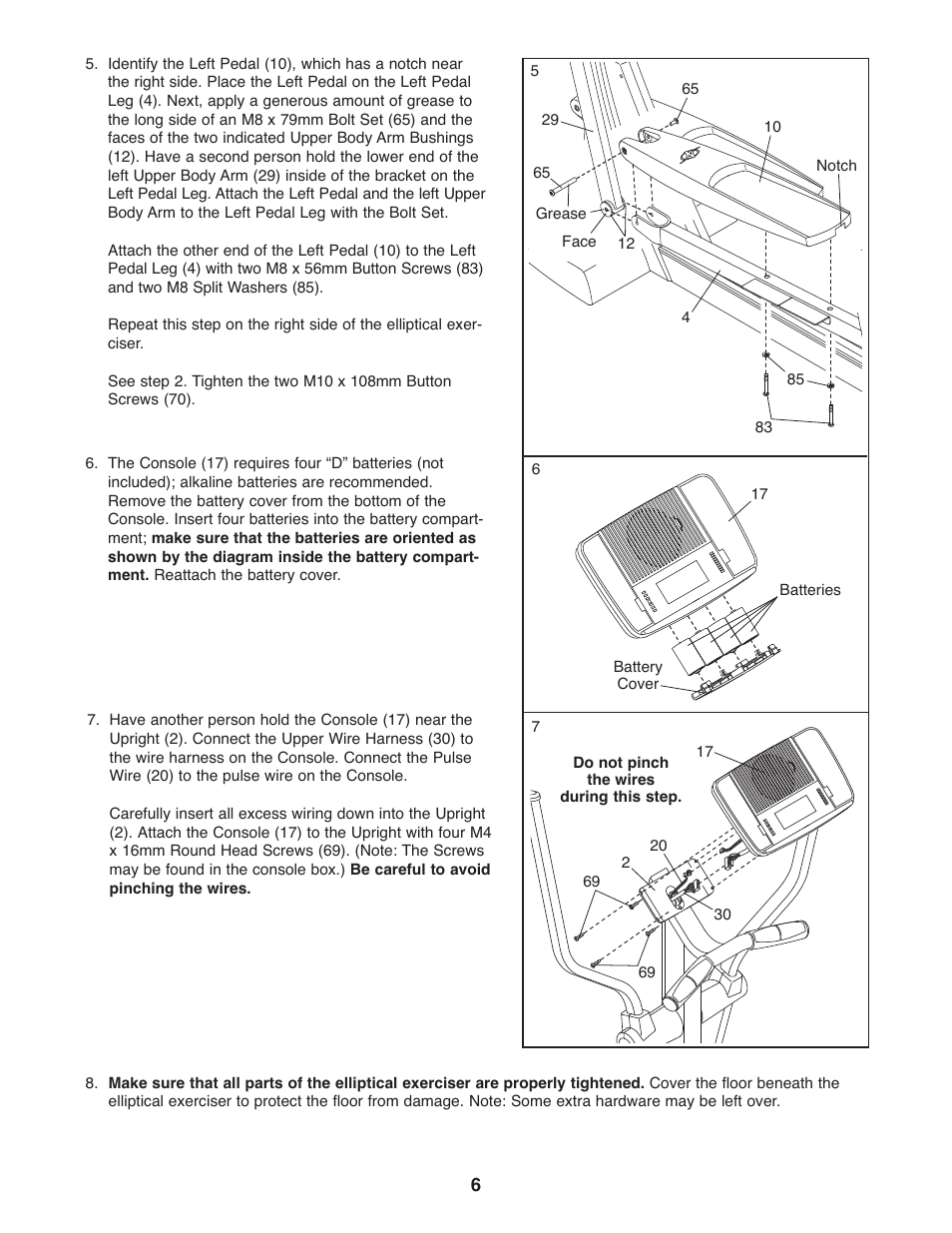 NordicTrack CX 938 elliptical exerciser 30621.0 User Manual | Page 6 / 24