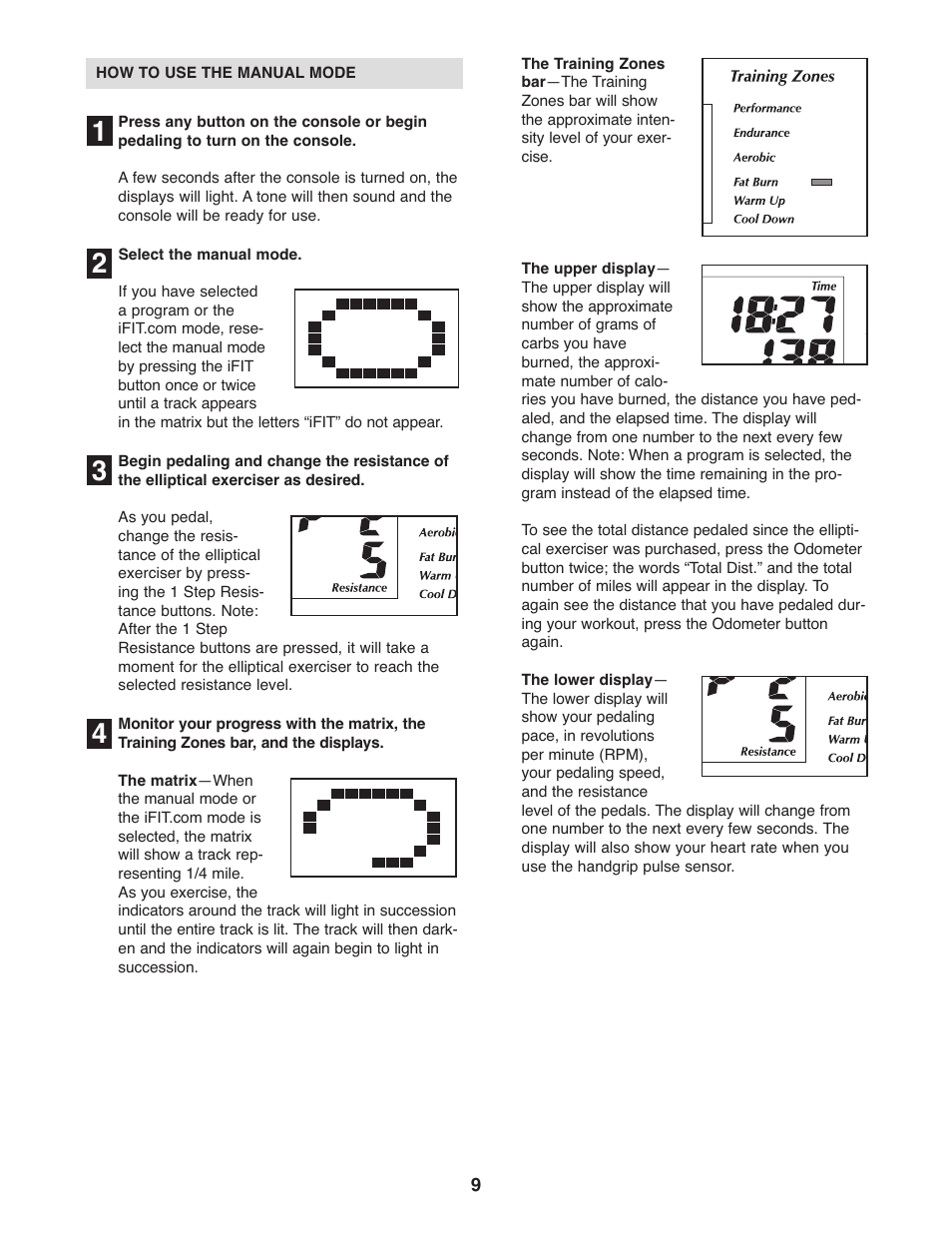 NordicTrack CX 938 elliptical exerciser 30621.0 User Manual | Page 9 / 24