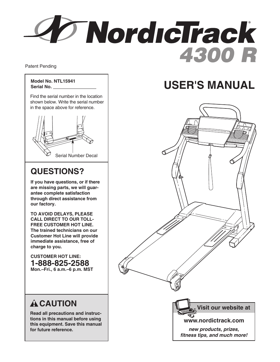 NordicTrack 4300 R NTL15941 User Manual | 34 pages