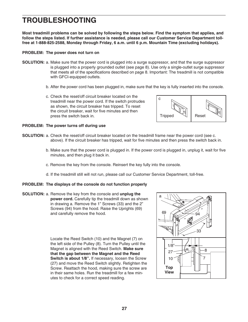 Troubleshooting | NordicTrack 4300 R NTL15941 User Manual | Page 27 / 34