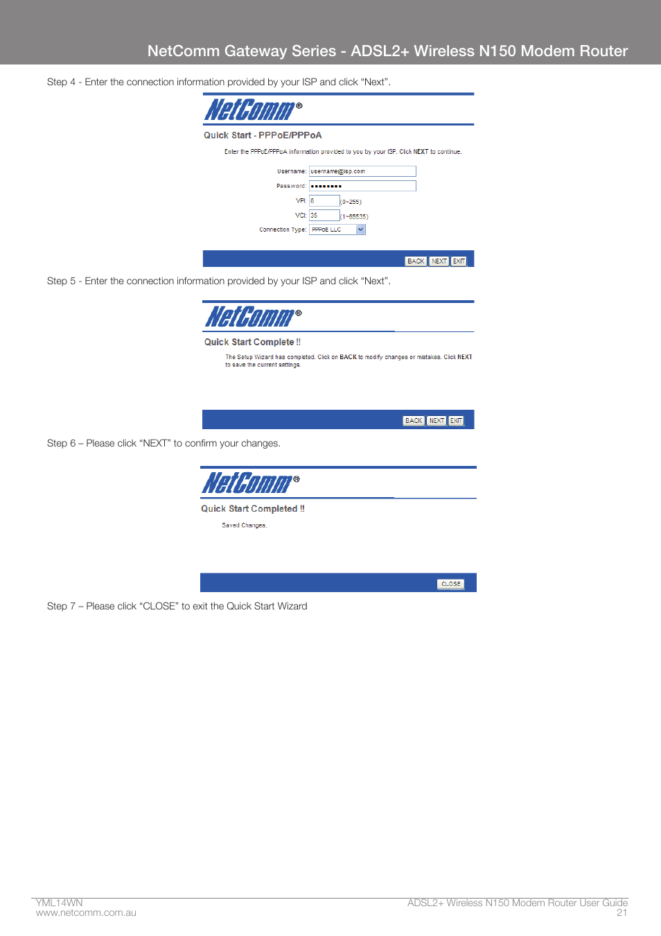 NordicTrack N150 User Manual | Page 21 / 61