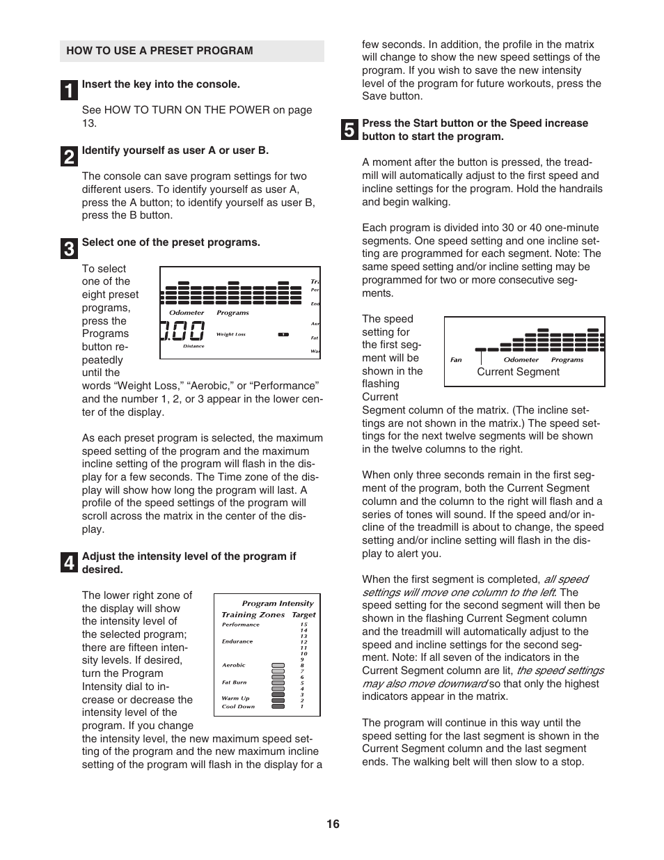 NordicTrack R 7200 treadmill NTL2295 M.0 User Manual | Page 16 / 38