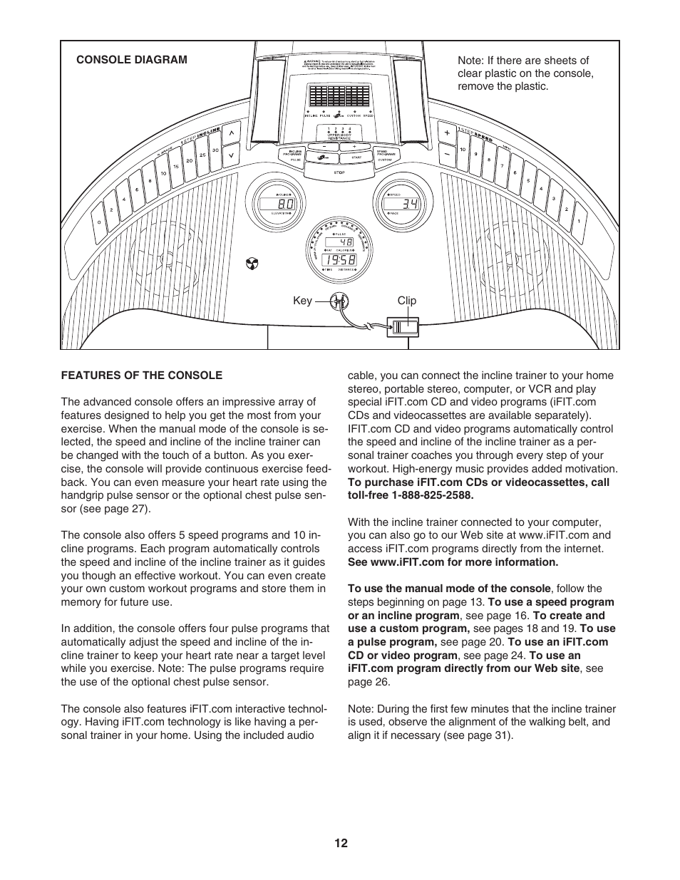 NordicTrack Incline Trainer NTK14940 User Manual | Page 12 / 38