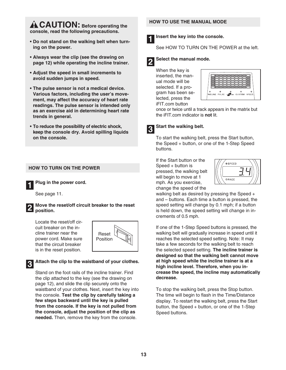 NordicTrack Incline Trainer NTK14940 User Manual | Page 13 / 38