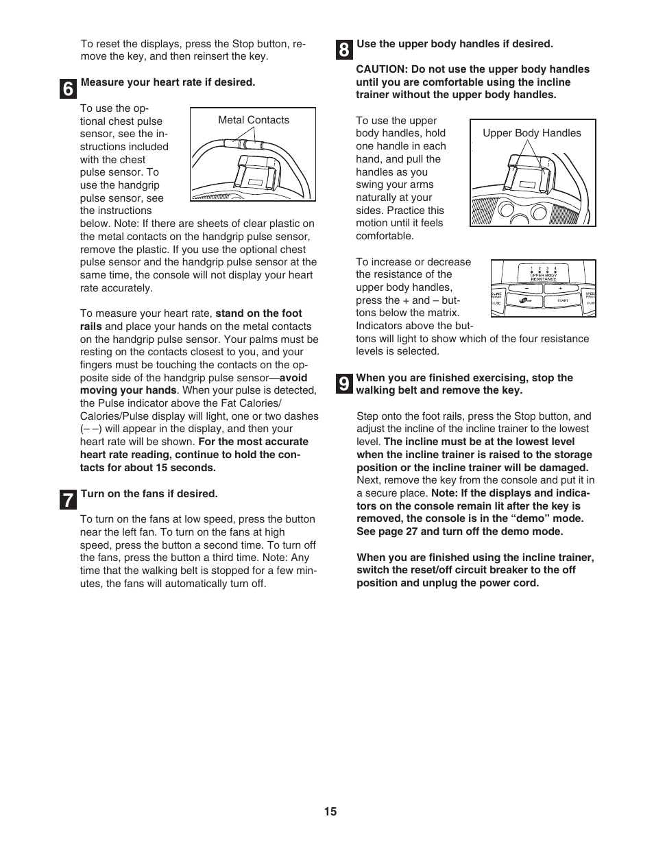 NordicTrack Incline Trainer NTK14940 User Manual | Page 15 / 38