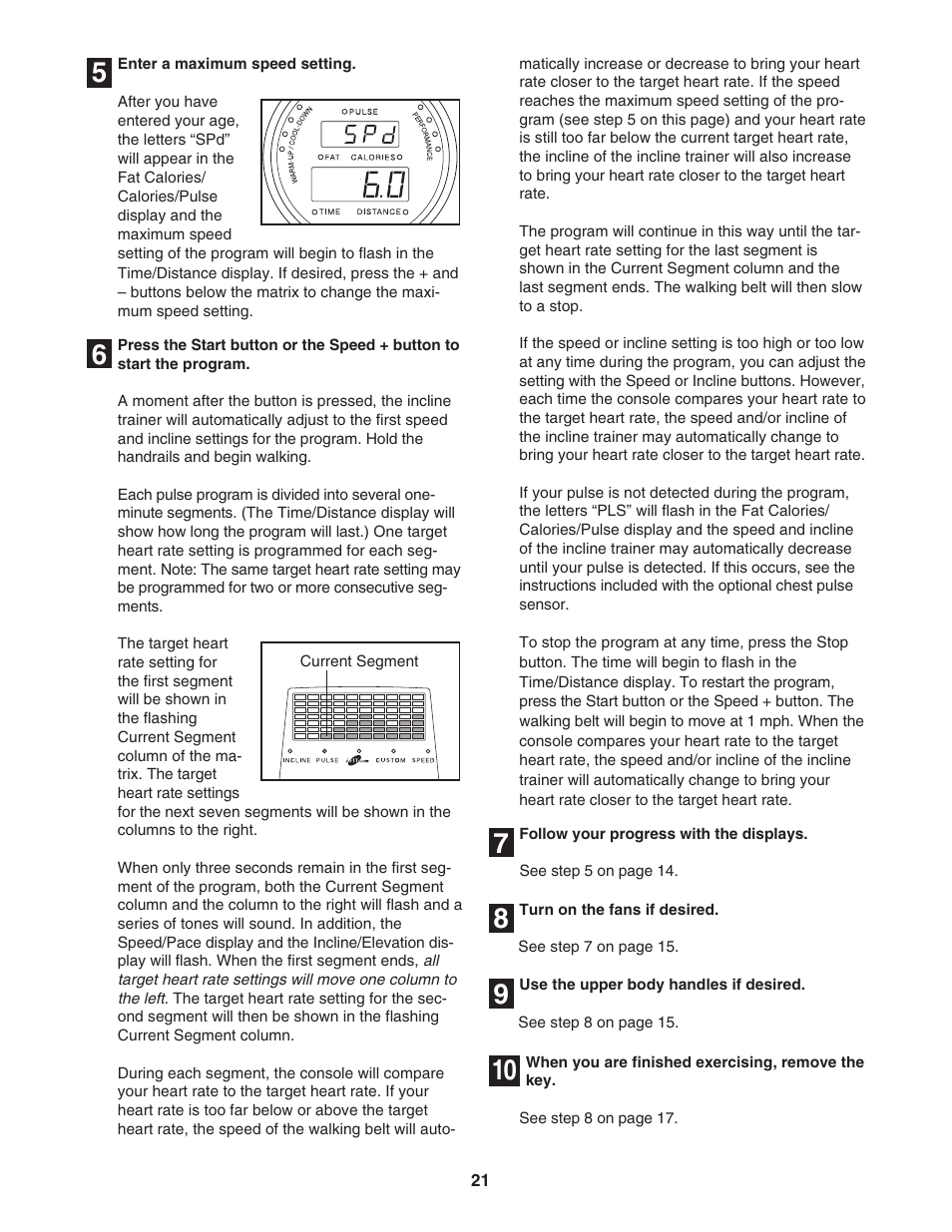 NordicTrack Incline Trainer NTK14940 User Manual | Page 21 / 38