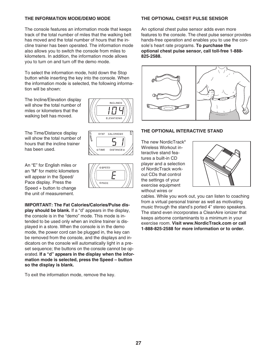 NordicTrack Incline Trainer NTK14940 User Manual | Page 27 / 38