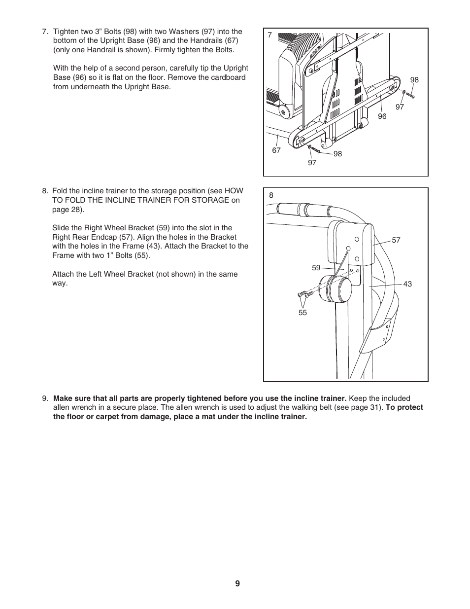 NordicTrack Incline Trainer NTK14940 User Manual | Page 9 / 38