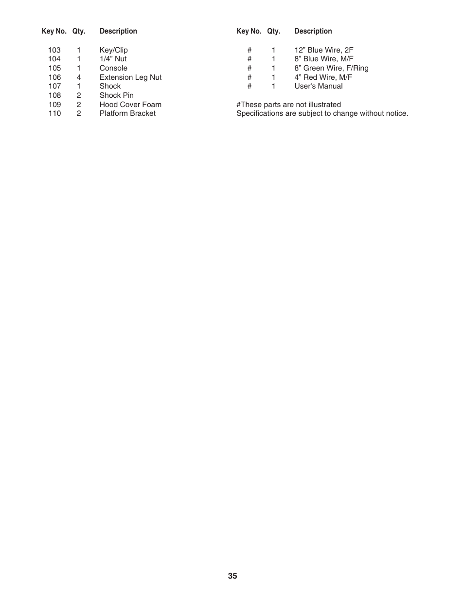 NordicTrack C2300 30601.0 User Manual | Page 35 / 38