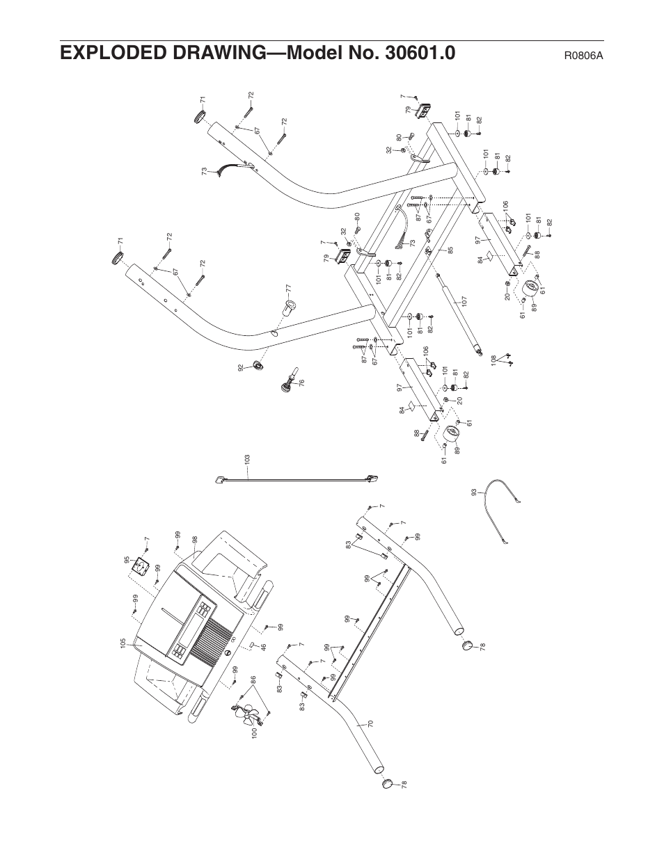 R0806a | NordicTrack C2300 30601.0 User Manual | Page 37 / 38