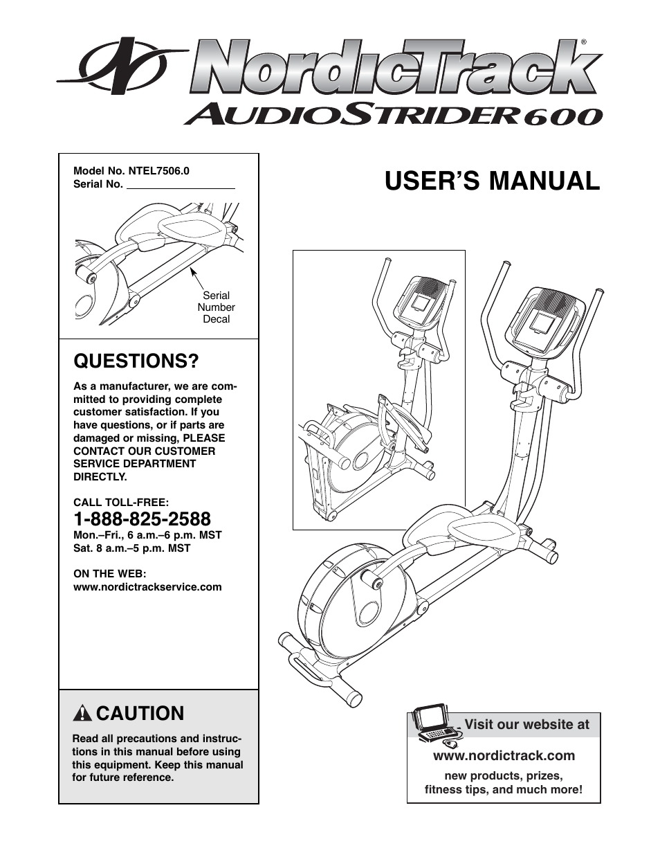 NordicTrack NTEL7506.0 User Manual | 28 pages