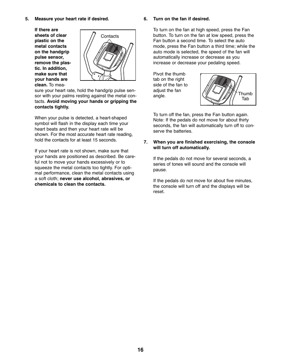 NordicTrack ASR630 831.23765.1 User Manual | Page 16 / 28