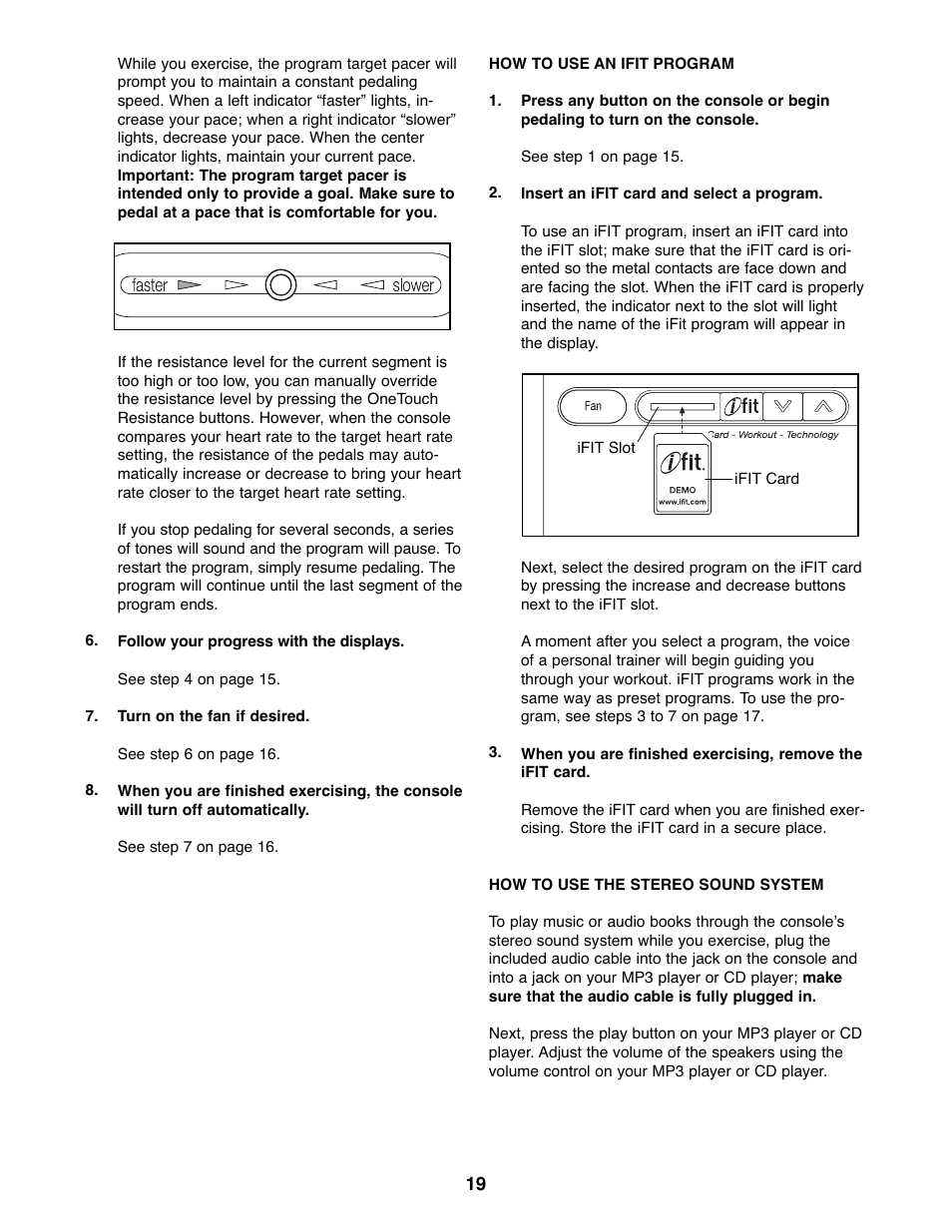 NordicTrack ASR630 831.23765.1 User Manual | Page 19 / 28