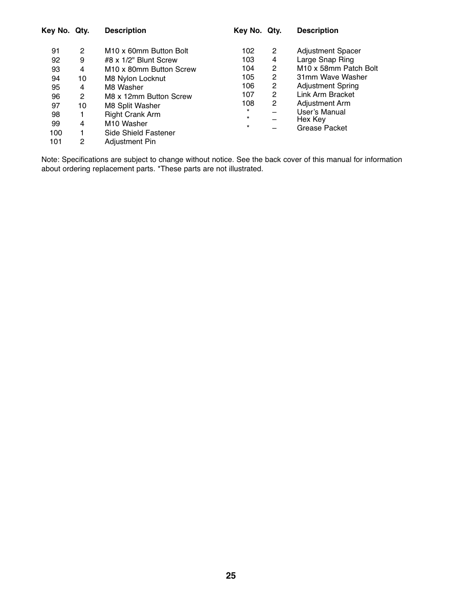 NordicTrack ASR630 831.23765.1 User Manual | Page 25 / 28