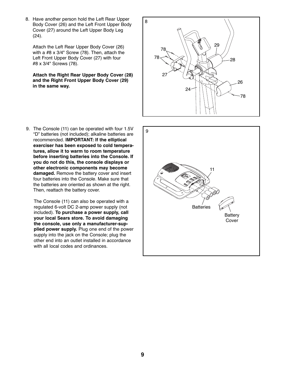 NordicTrack ASR630 831.23765.1 User Manual | Page 9 / 28