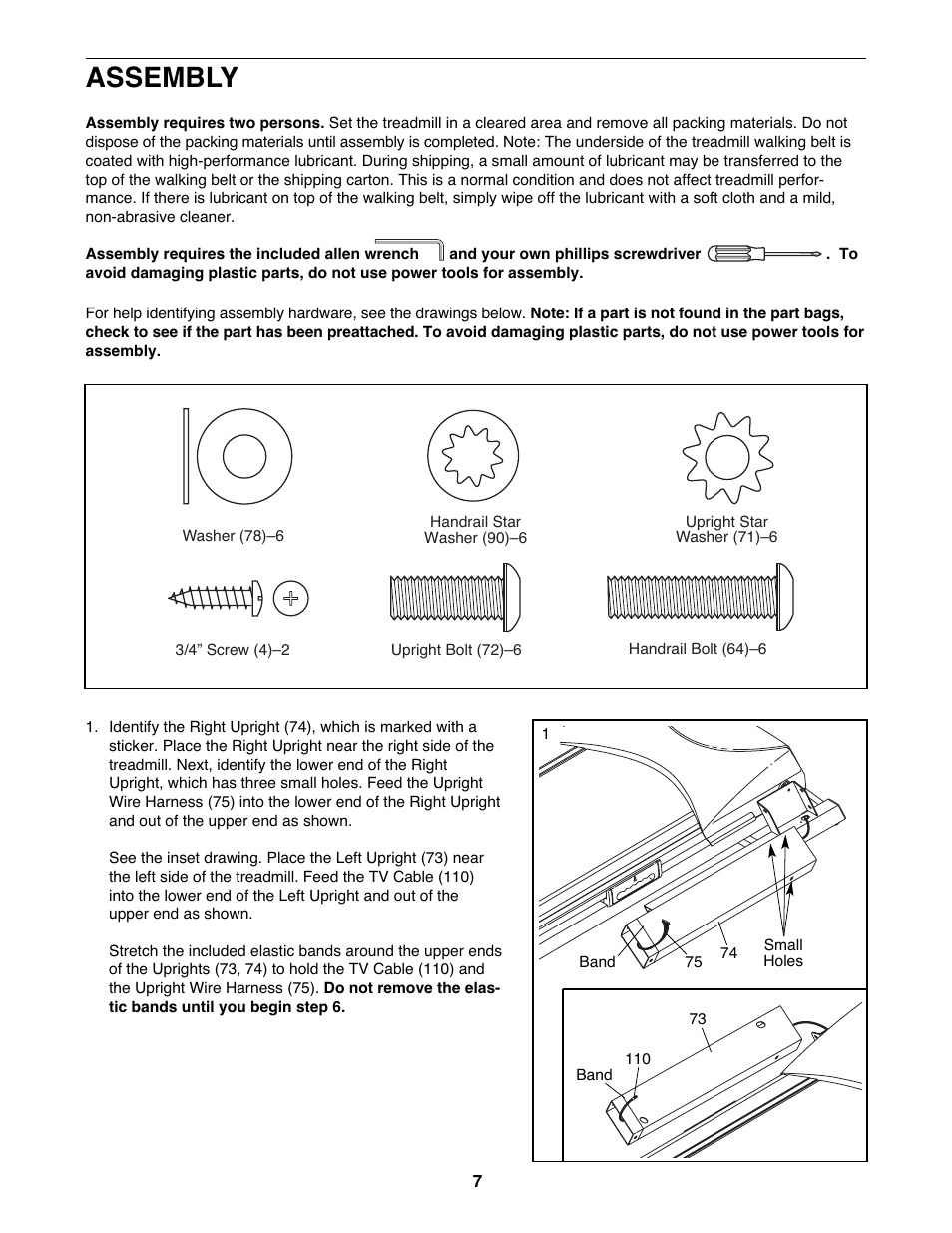 Assembly | NordicTrack NTL21905.2 User Manual | Page 7 / 38