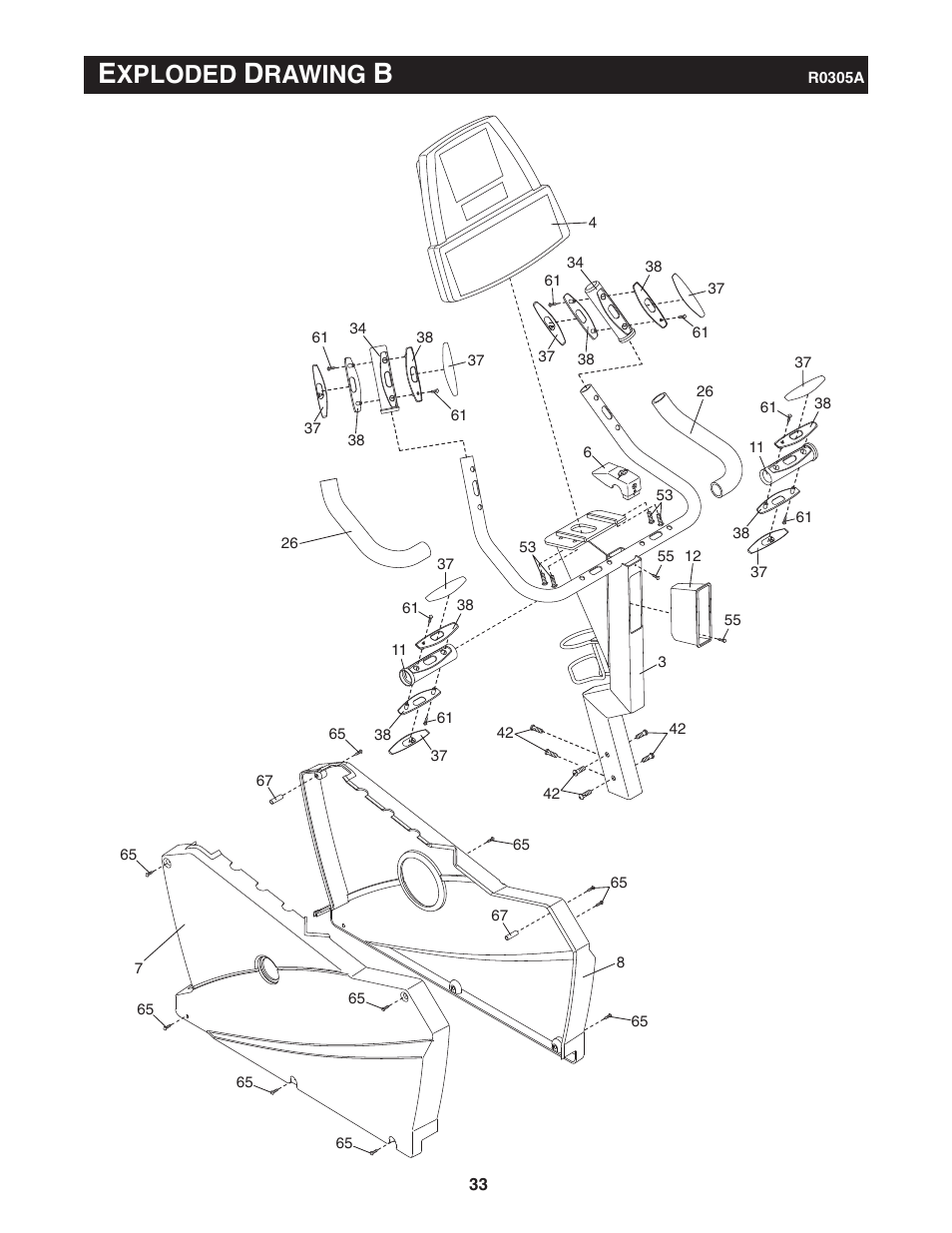 Xploded, Rawing | NordicTrack 9600 User Manual | Page 34 / 35