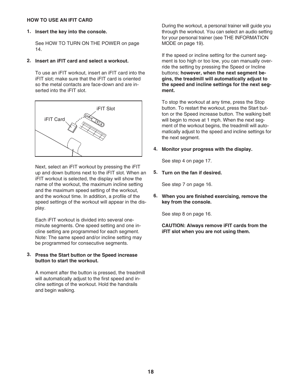 NordicTrack C2155 NTL07707.1 User Manual | Page 18 / 32