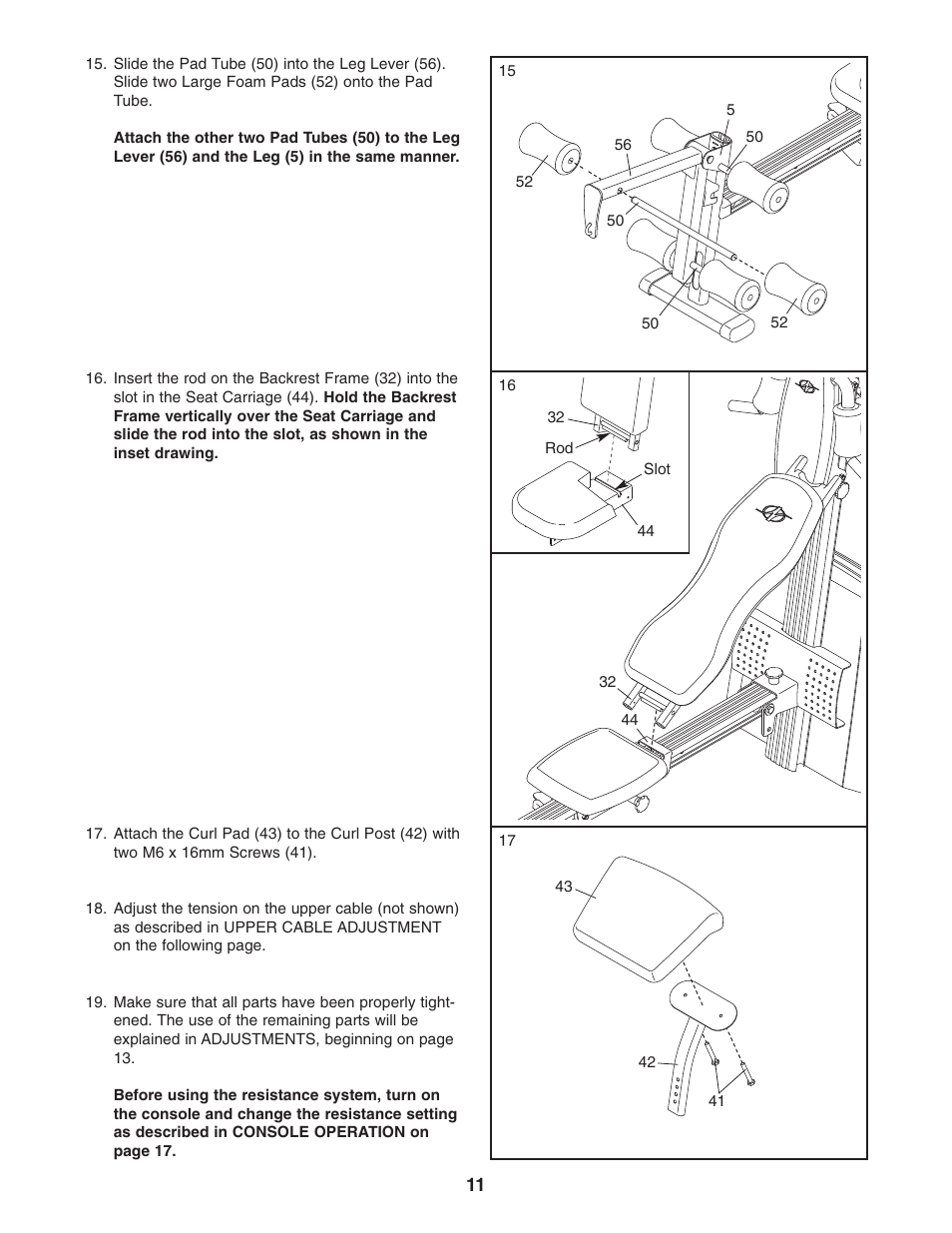 NordicTrack FUTURA NTS78740 User Manual | Page 11 / 27