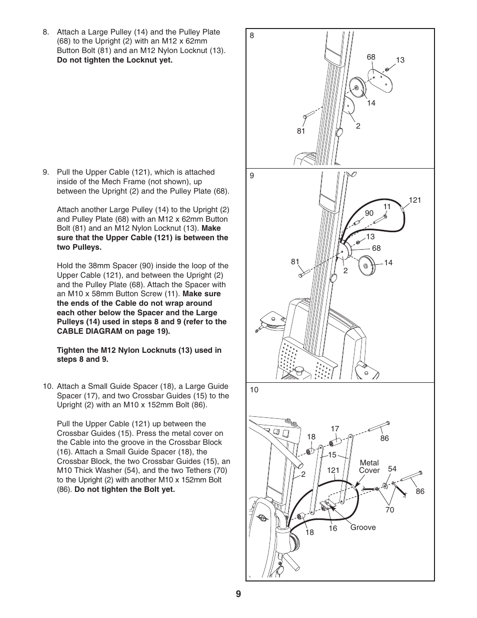 NordicTrack FUTURA NTS78740 User Manual | Page 9 / 27