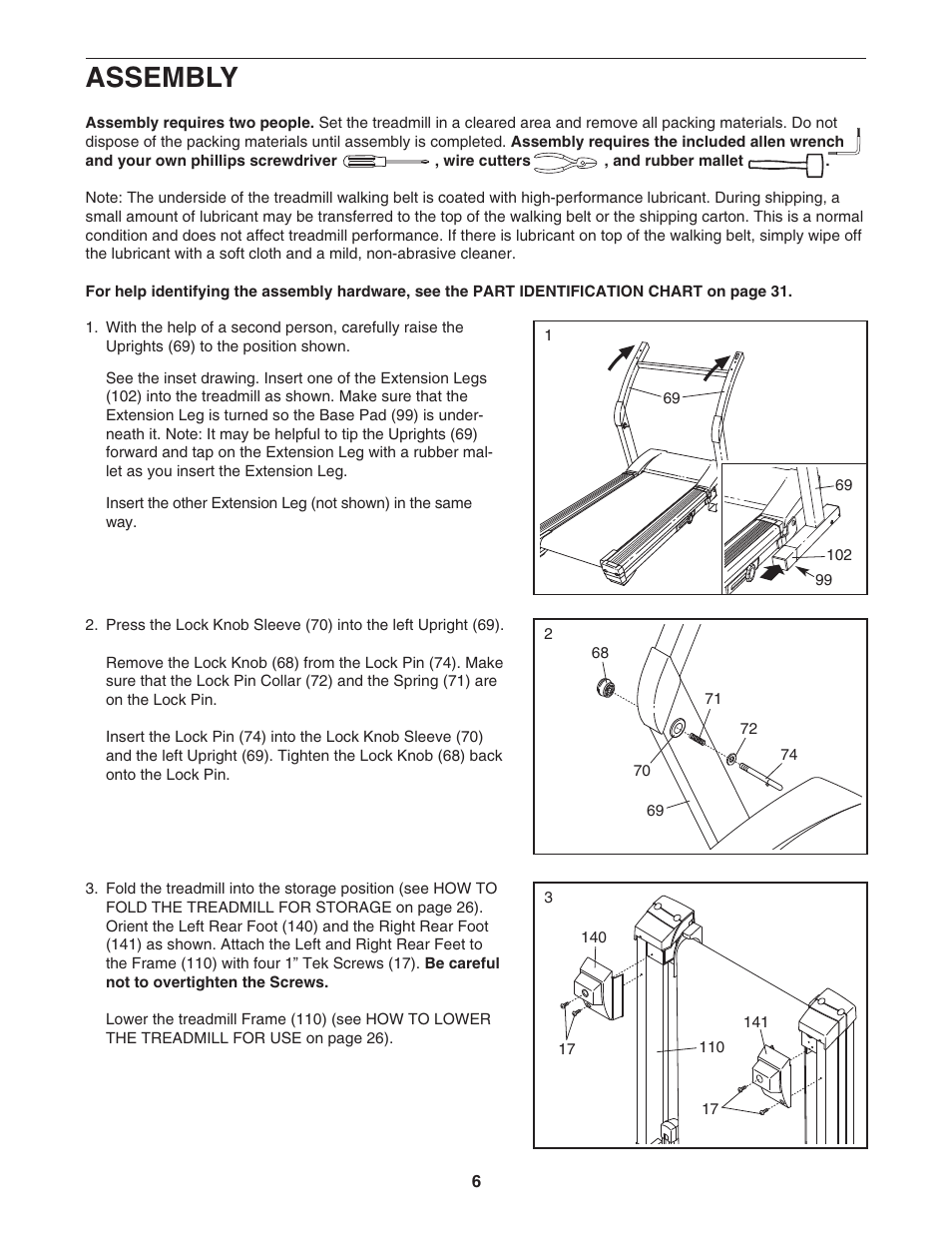 Assembly | NordicTrack NTL19921 User Manual | Page 6 / 34