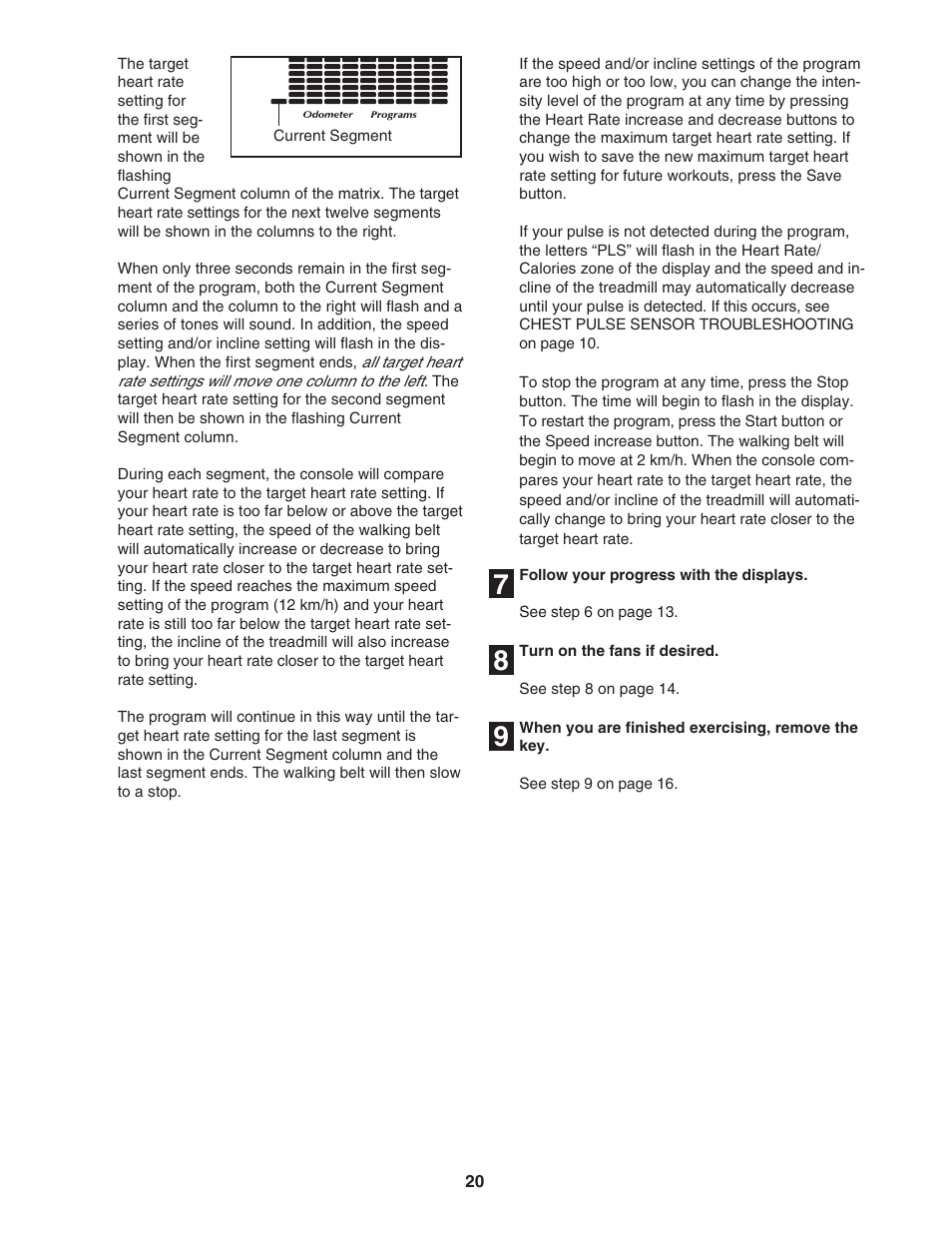 NordicTrack 1900i NATL82205.0 User Manual | Page 20 / 38