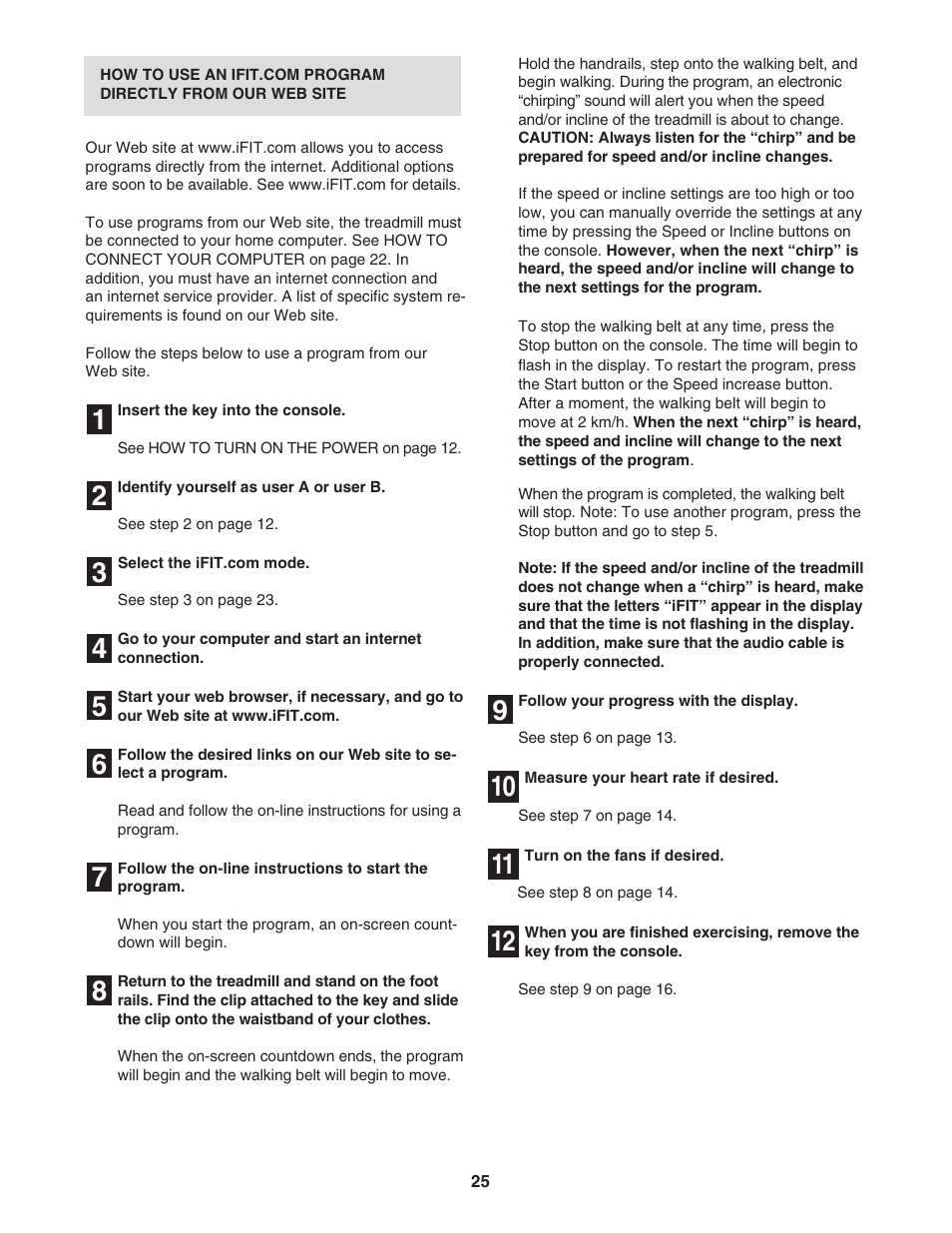 NordicTrack 1900i NATL82205.0 User Manual | Page 25 / 38