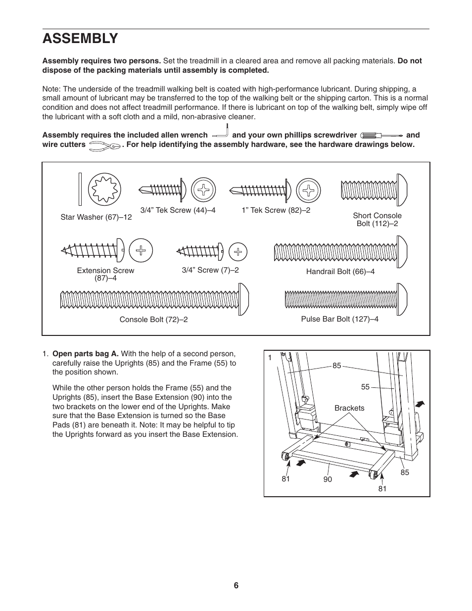 Assembly | NordicTrack NTL1295.2 User Manual | Page 6 / 38
