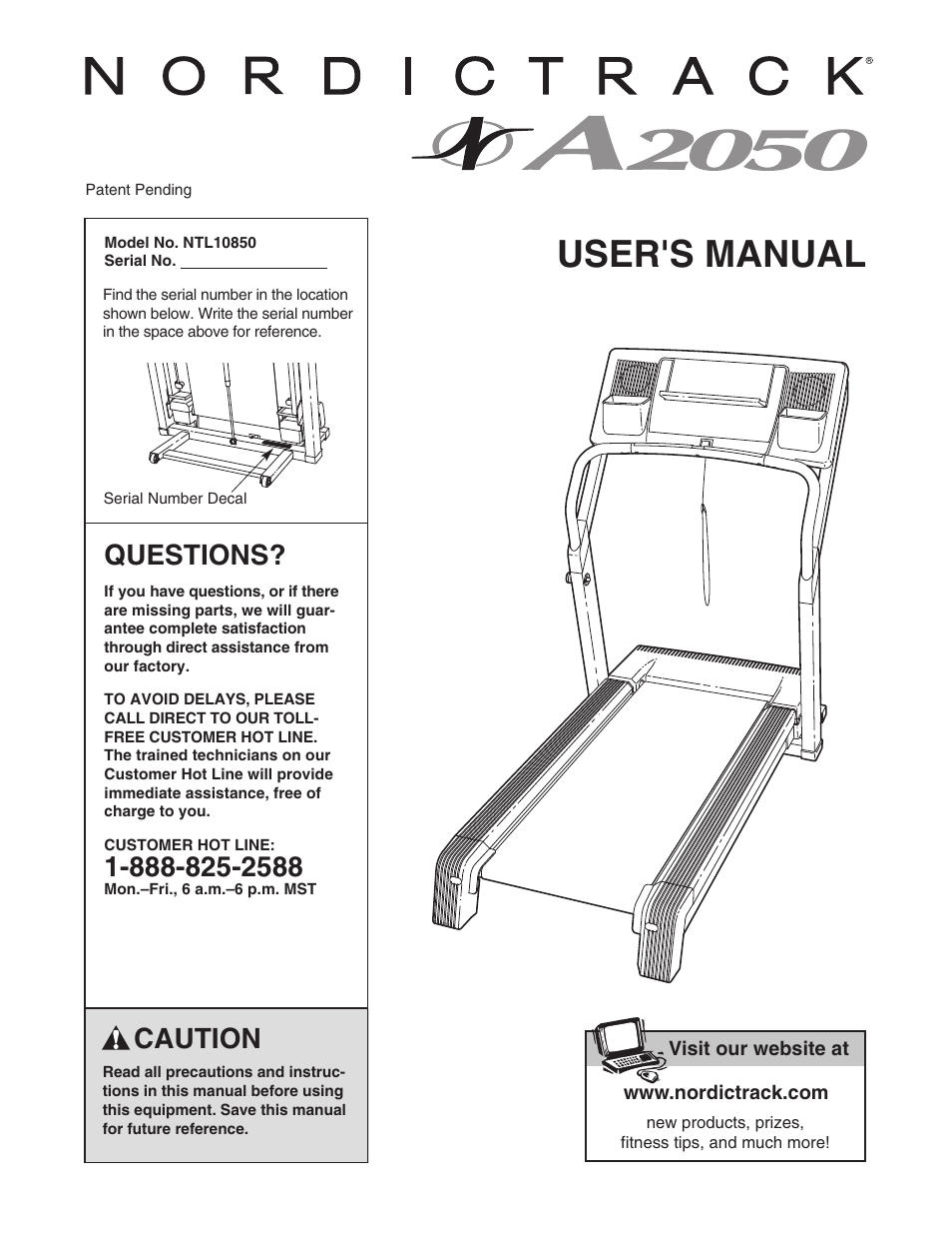 NordicTrack A2050 NTL10850 User Manual | 34 pages