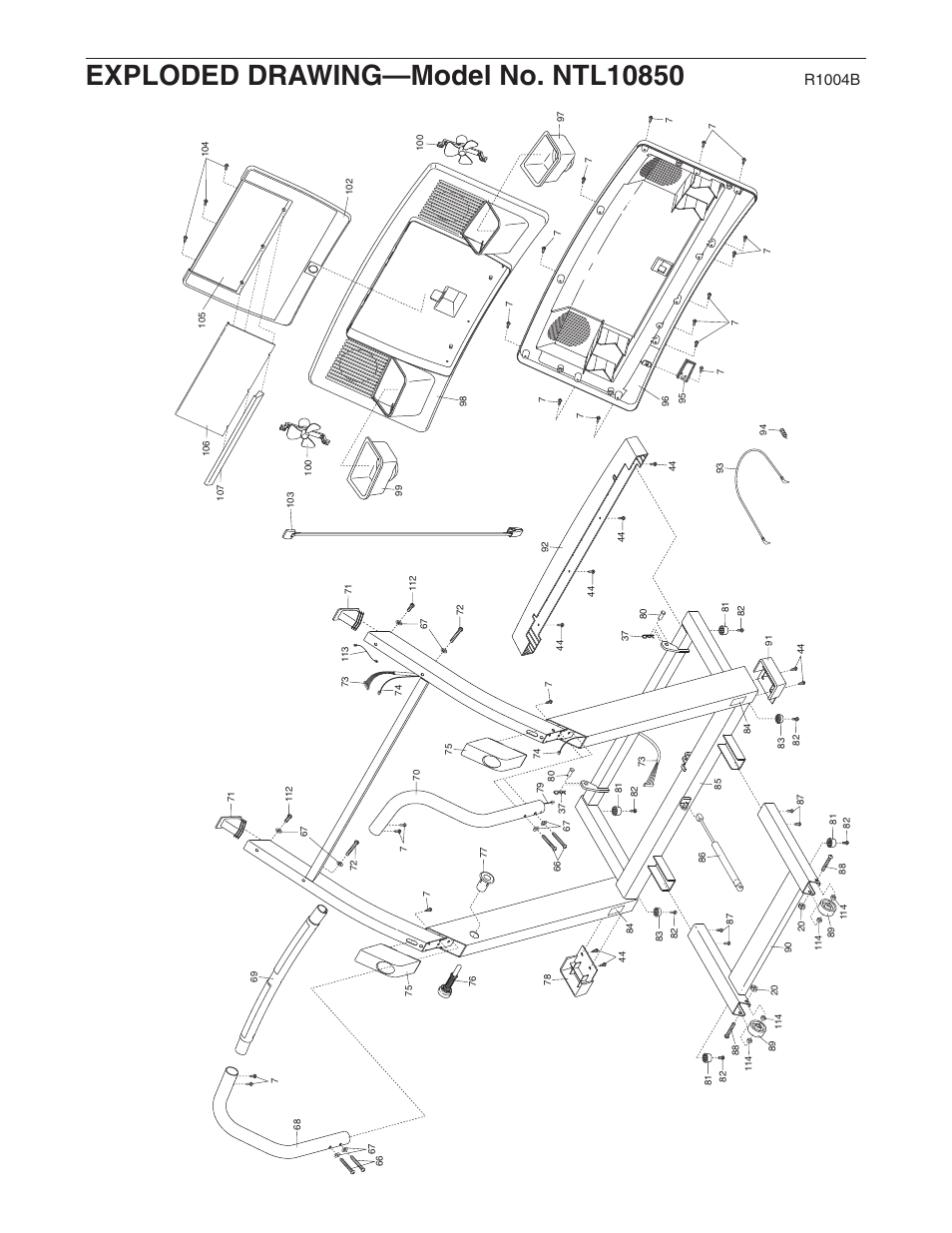 R1004b | NordicTrack A2050 NTL10850 User Manual | Page 33 / 34