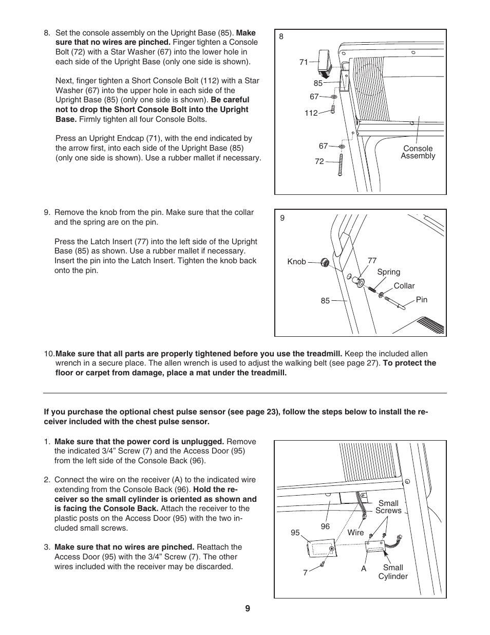 NordicTrack A2050 NTL10850 User Manual | Page 9 / 34